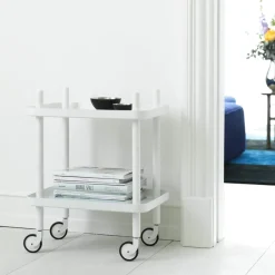 Normann Copenhagen Servierwagen Block eschefarbig, weiss Clearance