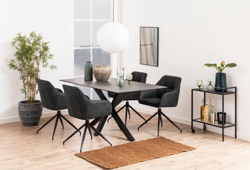 MID.YOU Servierwagen Seaford schwarz Sale
