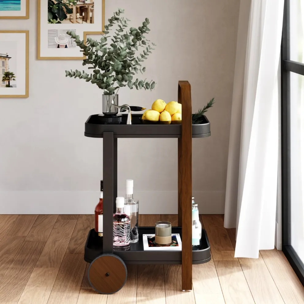 Umbra Servierwagen Table nussbaumfarbig, schwarz Best