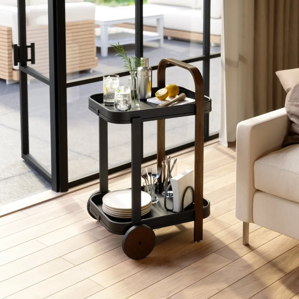 Umbra Servierwagen Table nussbaumfarbig, schwarz Best
