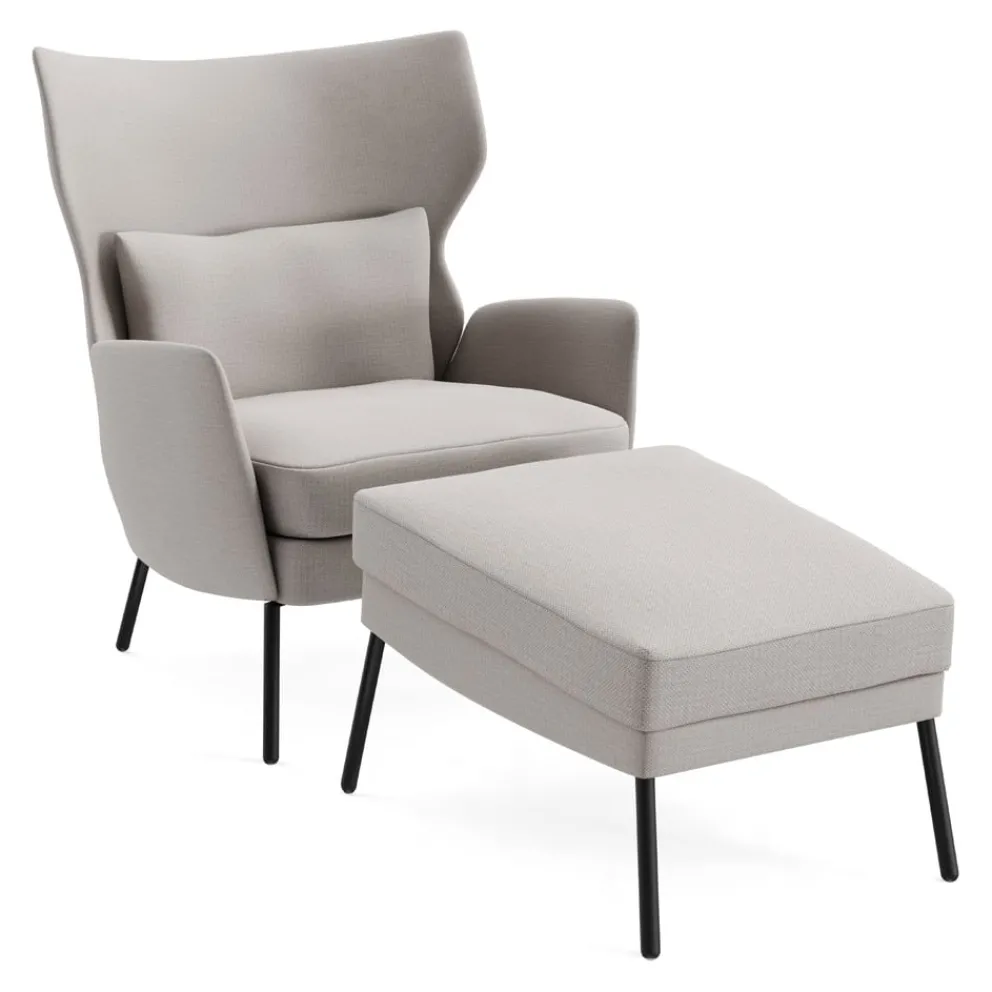 Johann Jakob Sessel Alex Attractive light grey 02 Outlet