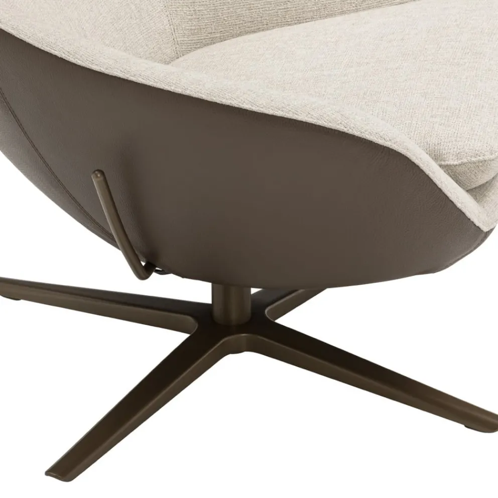LEOLUX Sessel Caruzzo crème Outlet