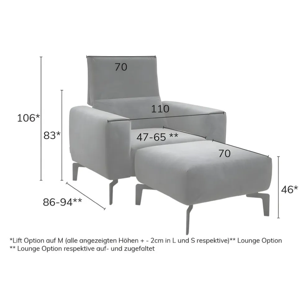 sensoo Sessel Cosy1 crème Outlet