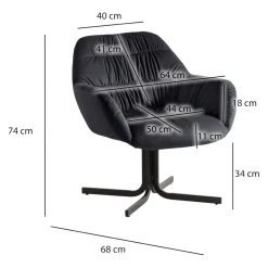 MID.YOU Sessel Design schwarz