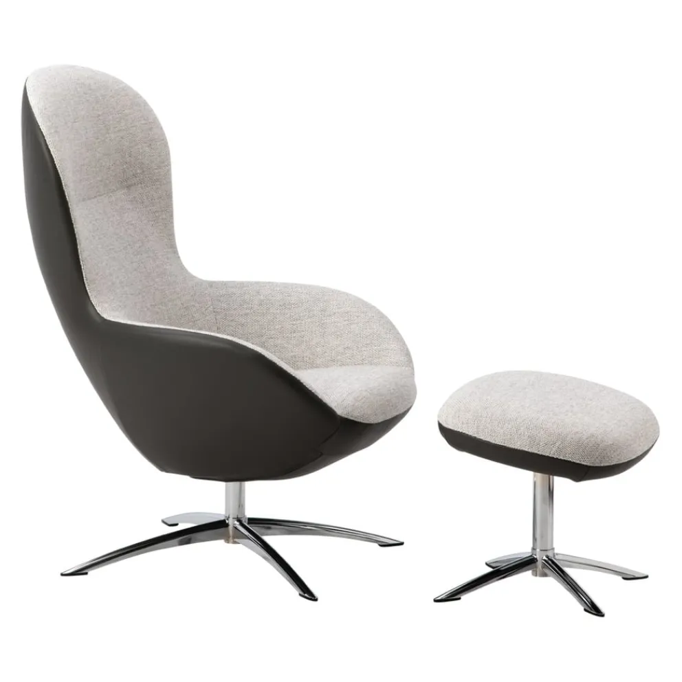 Edition Sessel Ersa dunkelgrau, hellgrau Best