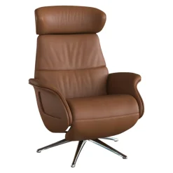 FLEXLUX Sessel Fashion Clement Omaha 0732 cognac brown New