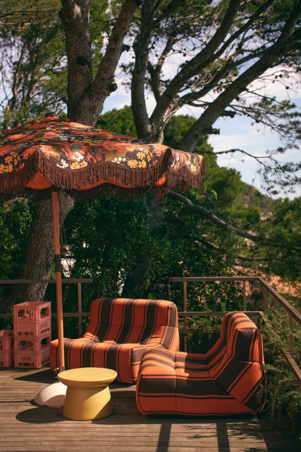 HKliving Sessel Lazy orange