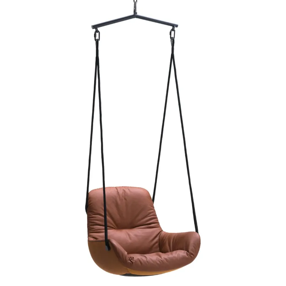 Freifrau Sessel Leya Swing Seat SAHARA Leder / Code 60007 Sale