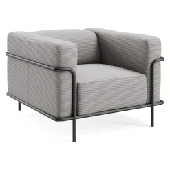 Johann Jakob Sessel Mandia Cord grey