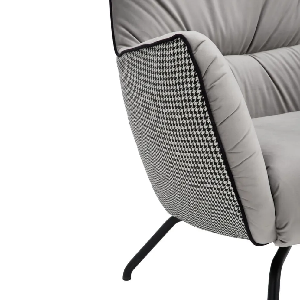 Pure Home Lifestyle Sessel Pure 9102 Mira Kat. 8, Velvet silver, Kat. 10, Classy Black Sale