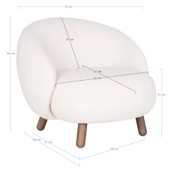 edy&liv Sessel Savona weiss Outlet