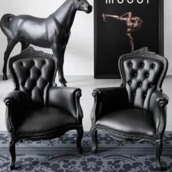 Moooi Sessel Smoke Chair verkehrsschwarz New