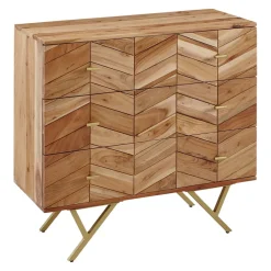 MID.YOU Sideboard Akazie hellbraun New