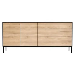 Ethnicraft Sideboard Blackbird eichefarbig, schwarz