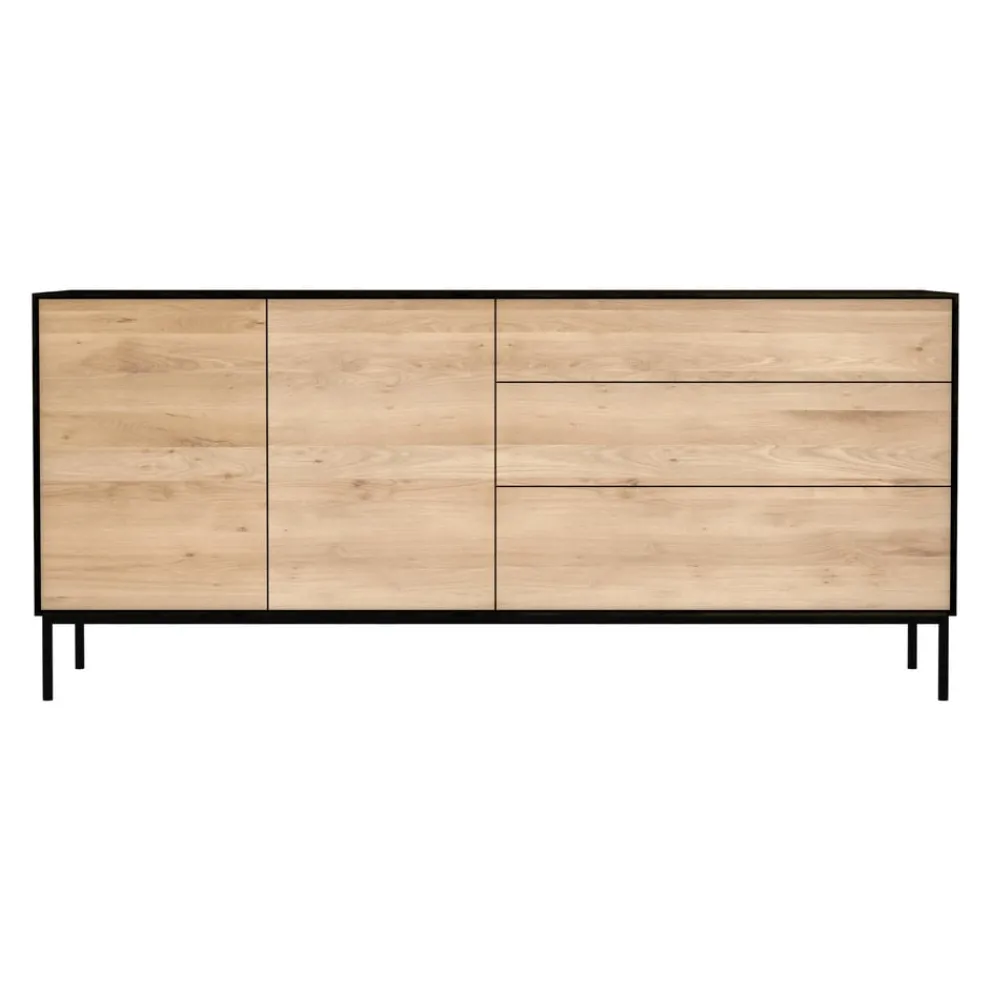 Ethnicraft Sideboard Blackbird eichefarbig, schwarz