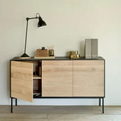 Ethnicraft Sideboard Blackbird eichefarbig, schwarz New
