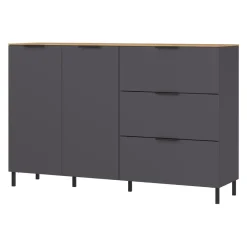 Xora Sideboard California-506 graphit, navarra-eiche-nb. Outlet