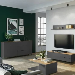 Xora Sideboard California-506 graphit, navarra-eiche-nb. Discount