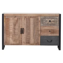 Ambia Home Sideboard Cortina braun, dunkelgrau, mangofarbig New