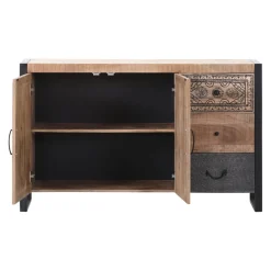 Ambia Home Sideboard Cortina braun, dunkelgrau, mangofarbig New