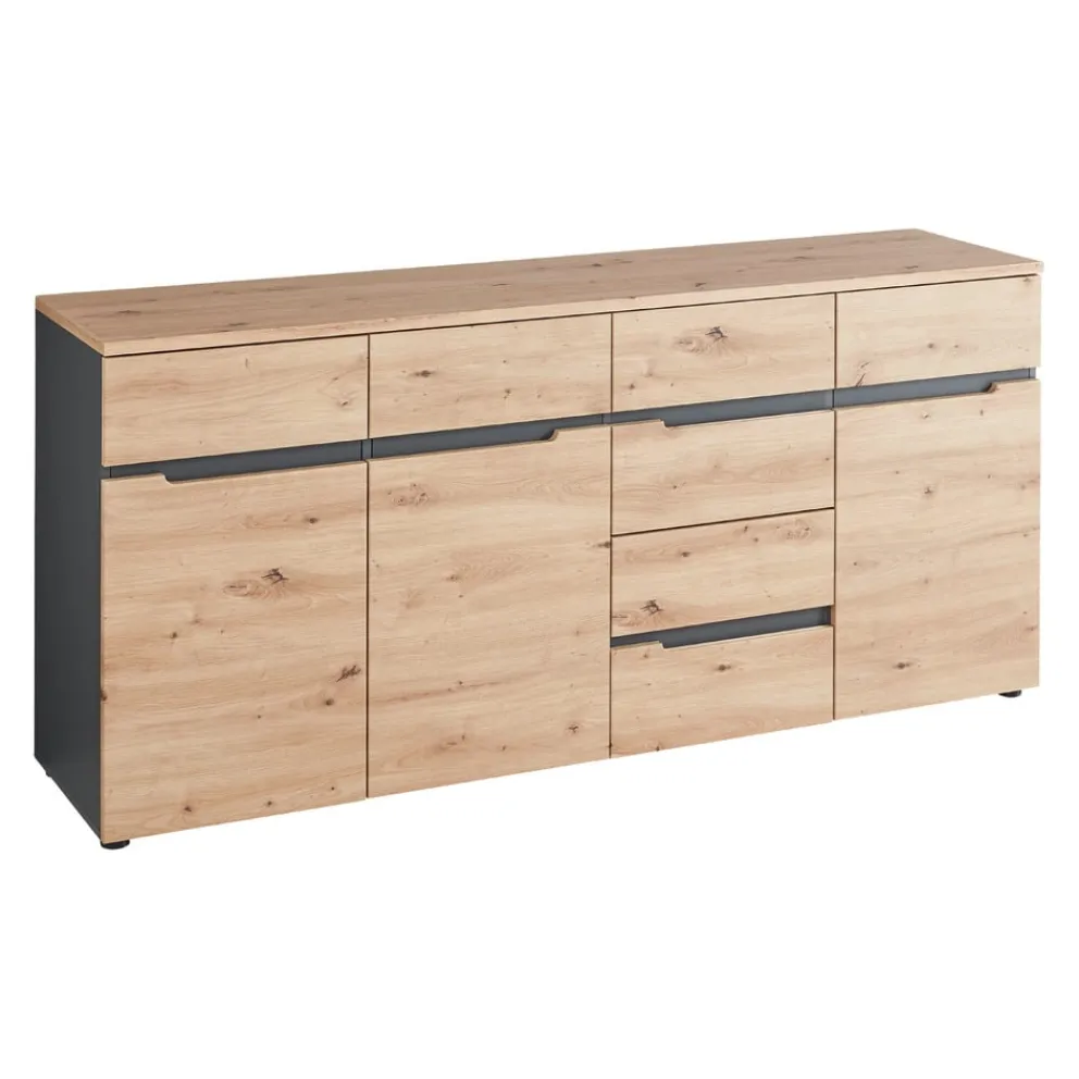 Voleo Sideboard Detroit eichefarbig, graphitgrau Best