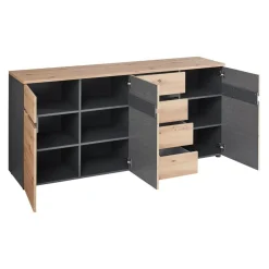 Voleo Sideboard Detroit eichefarbig, graphitgrau Best