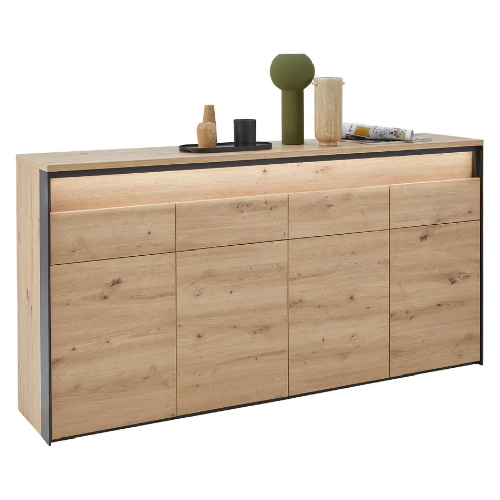 Voleo Sideboard Edra eichefarbig, schwarz New