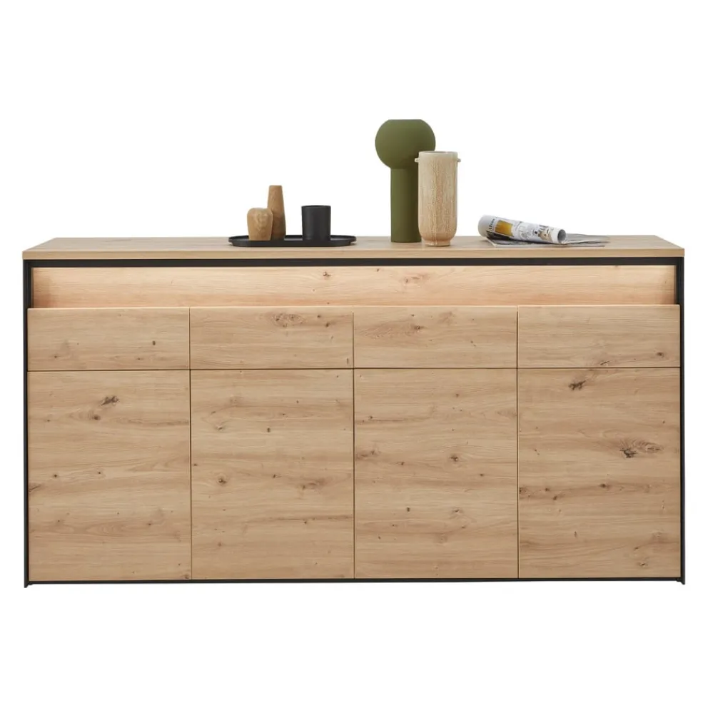 Voleo Sideboard Edra eichefarbig, schwarz New