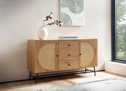 MID.YOU Sideboard Eiche Dekor hellbraun Clearance