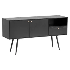 MID.YOU Sideboard Eiche Dekor schwarz Best