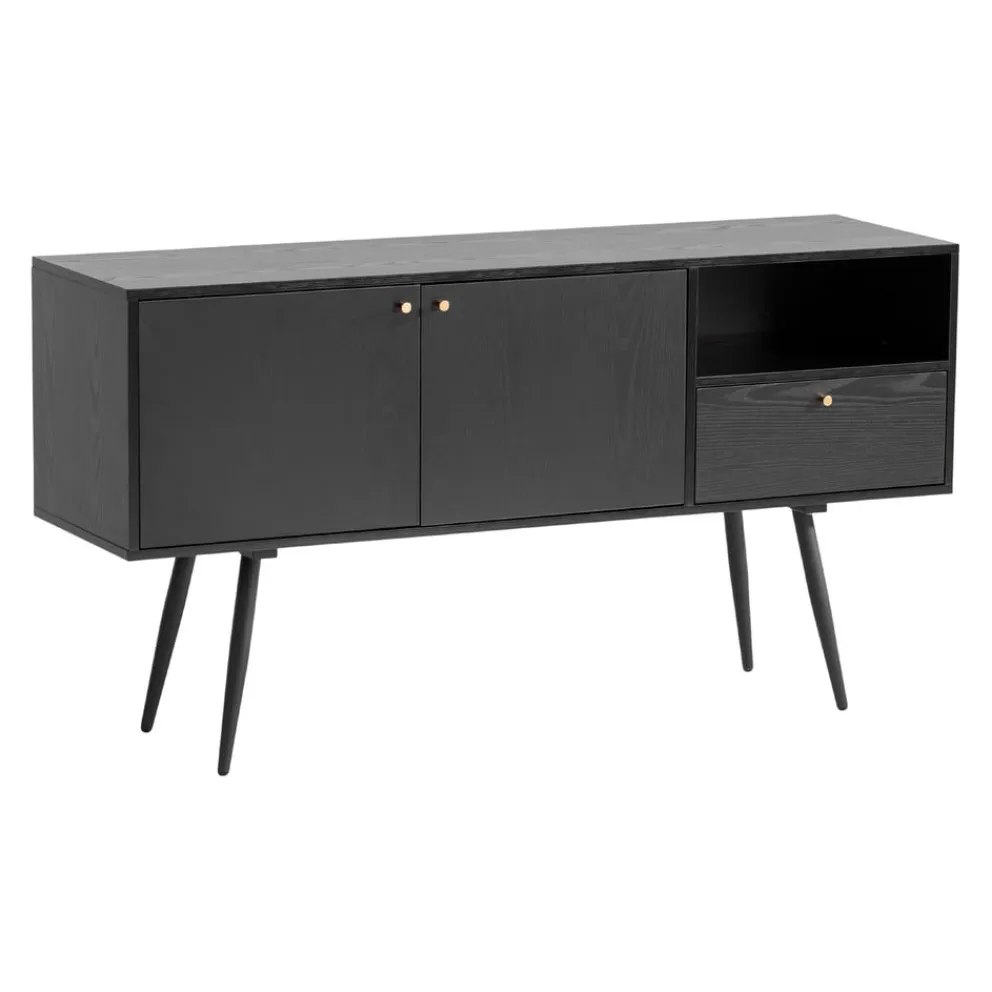 MID.YOU Sideboard Eiche Dekor schwarz Best