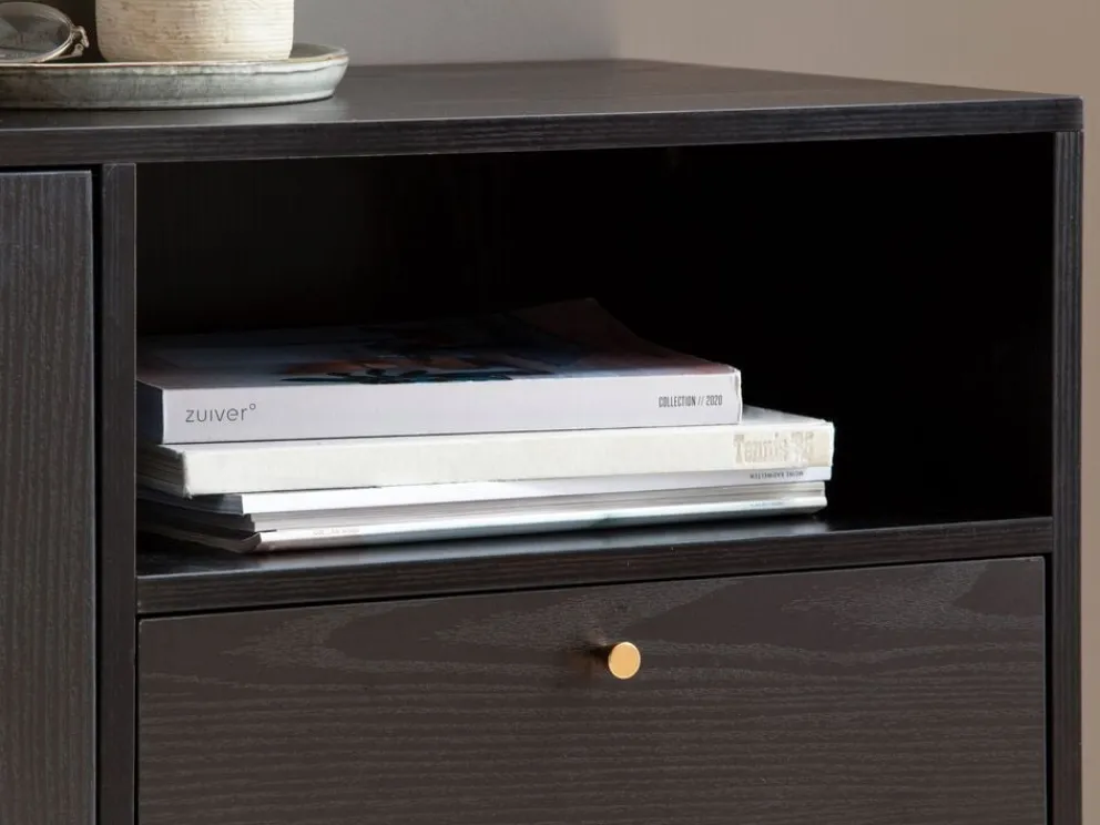 MID.YOU Sideboard Eiche Dekor schwarz Best