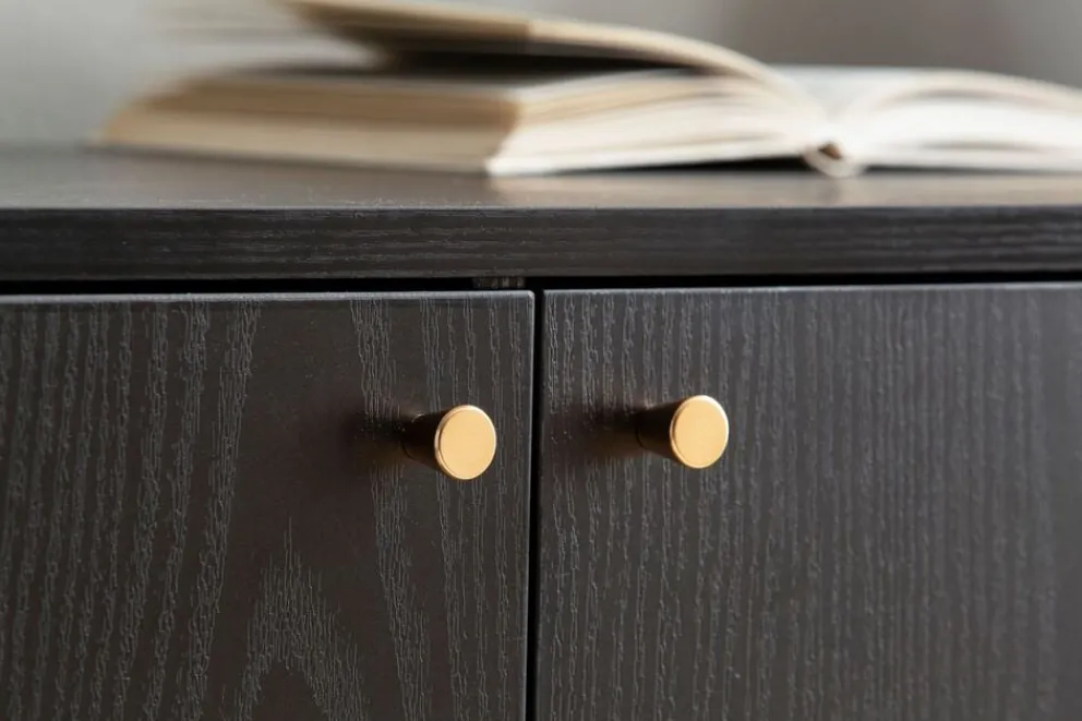MID.YOU Sideboard Eiche Dekor schwarz Best