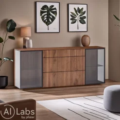 TEAM 7 Sideboard Filigno nussbaumfarbig Discount