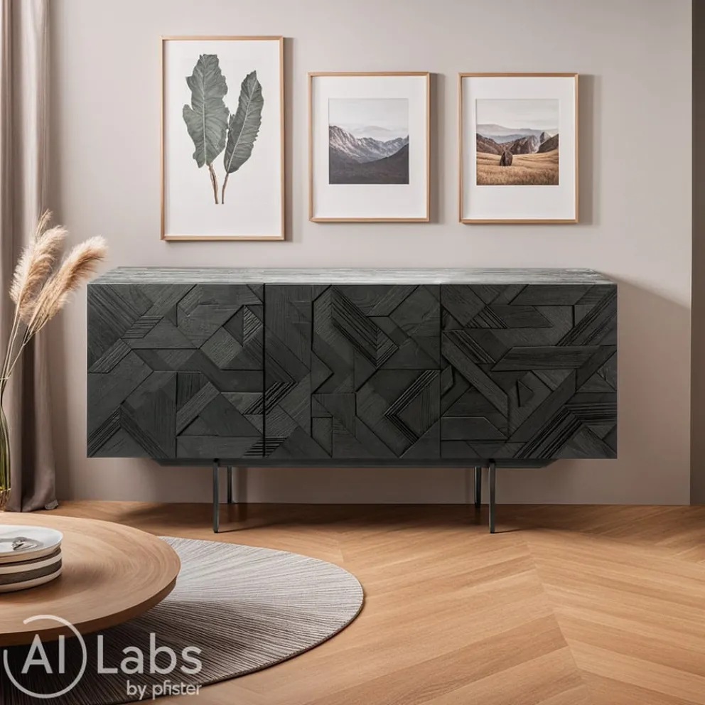 Ethnicraft Sideboard Graphic schwarz Hot