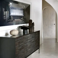 Ethnicraft Sideboard Grooves schwarz Clearance