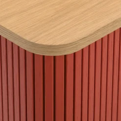 edy&liv Sideboard Helin eichefarbig, korallenrot Sale
