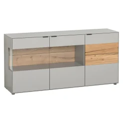 Dieter Knoll Sideboard Iseo grau, wildeichefarbig