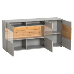 Dieter Knoll Sideboard Iseo grau, wildeichefarbig