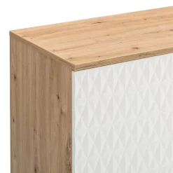 BYYU Sideboard Kleo eichefarbig, weiss Outlet