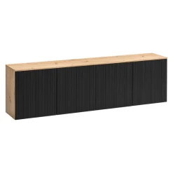 BYYU Sideboard Kleo eichefarbig, schwarz