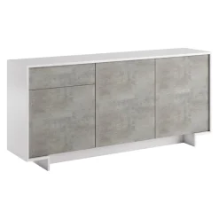 Sikelia Sideboard Living betongrau, weiss Hot