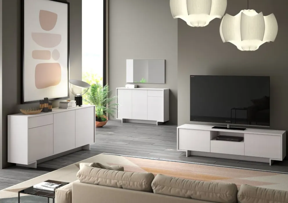 Sikelia Sideboard Living weiss Hot