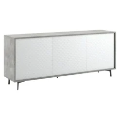 Sikelia Sideboard Living betongrau, weiss New
