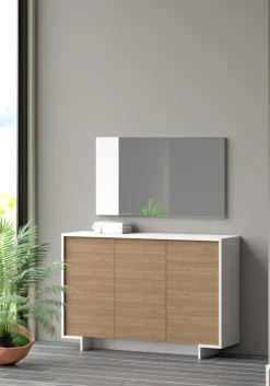 Sikelia Sideboard Living nussbaumfarbig, weiss Best