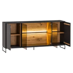 VALNATURA Sideboard Livino anthrazit Hot