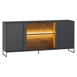 VALNATURA Sideboard Livino anthrazit Hot