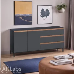 Johann Jakob Sideboard Magic dunkelgrau Outlet