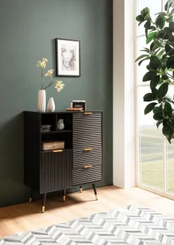 MID.YOU Sideboard Modern schwarz New