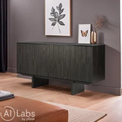 Ethnicraft Sideboard Mosaic schwarz Best